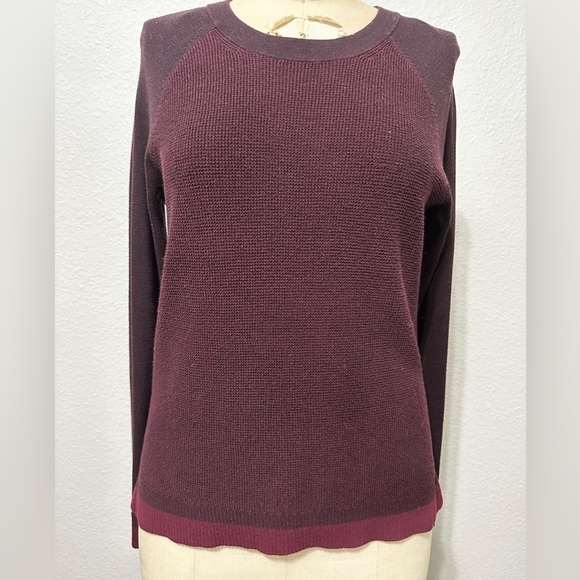 RAG & Bone Long Raglan Sleeve Hi Lo Sweater Color block size Small. - Picture 1 of 9